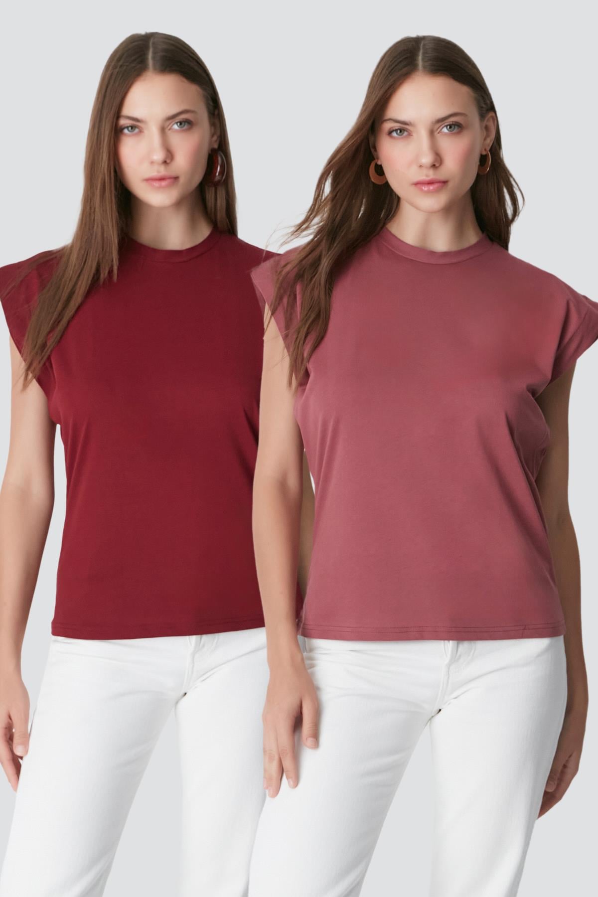 C&City Unisex Dried Rose Pink - Burgundy Pajamas