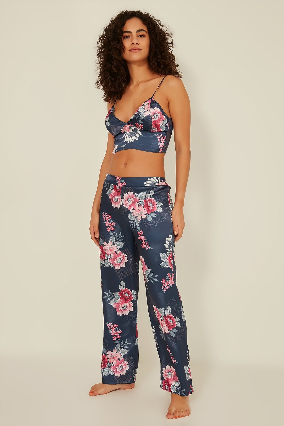 C&City Women Indigo Blue Pyjama set