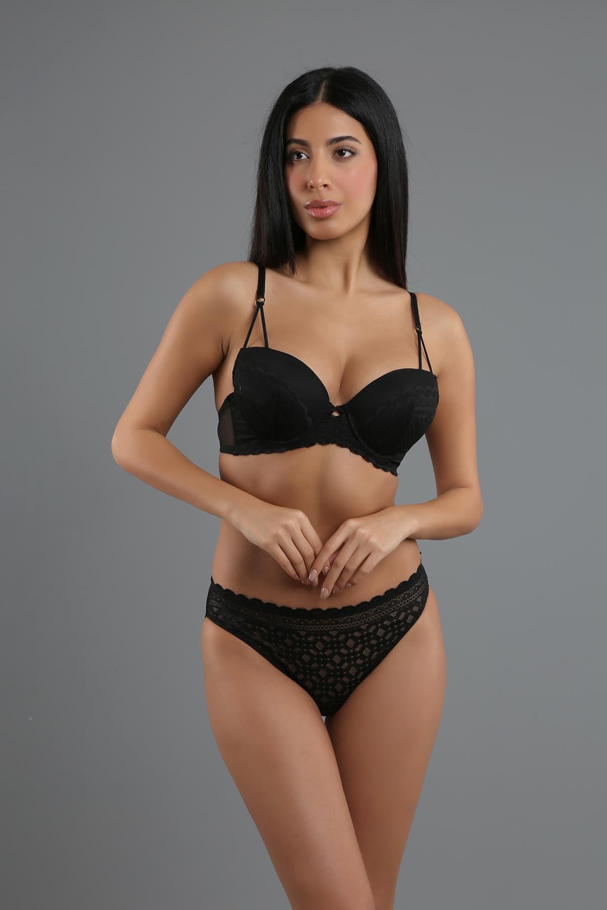 C&City Women Black Bra