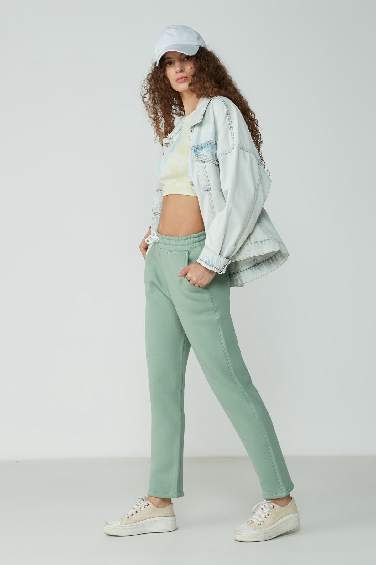 C&City Unisex Pistachio Green Tracksuit