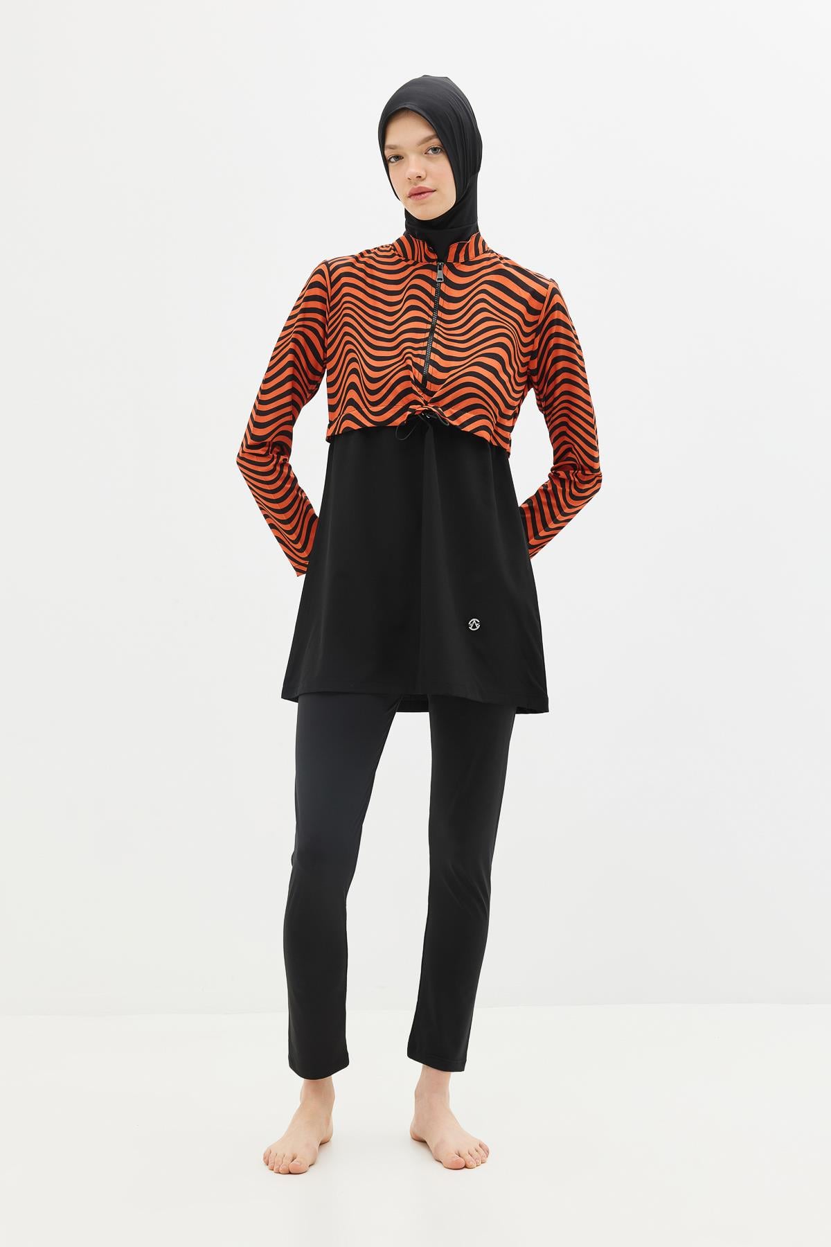 C&City Unisex Tile - Black Burkinis