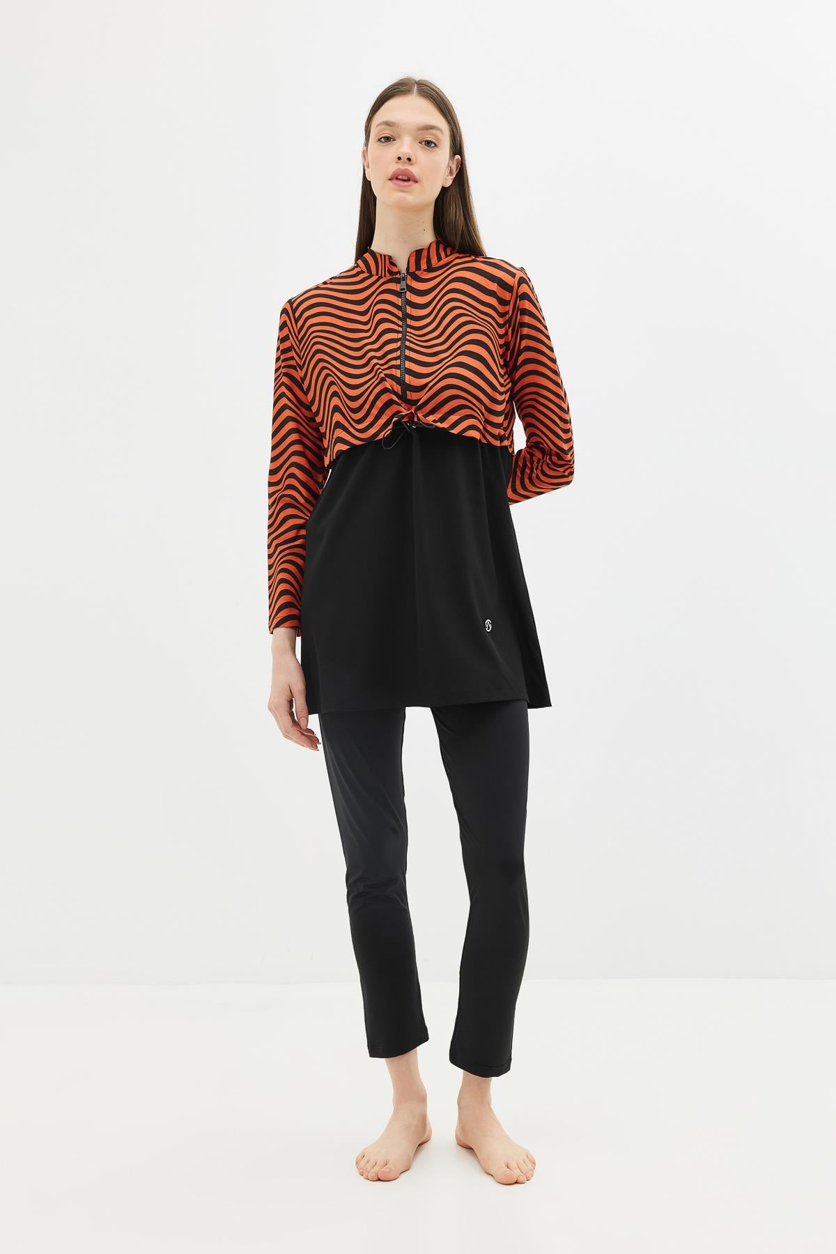 C&City Unisex Tile - Black Burkinis