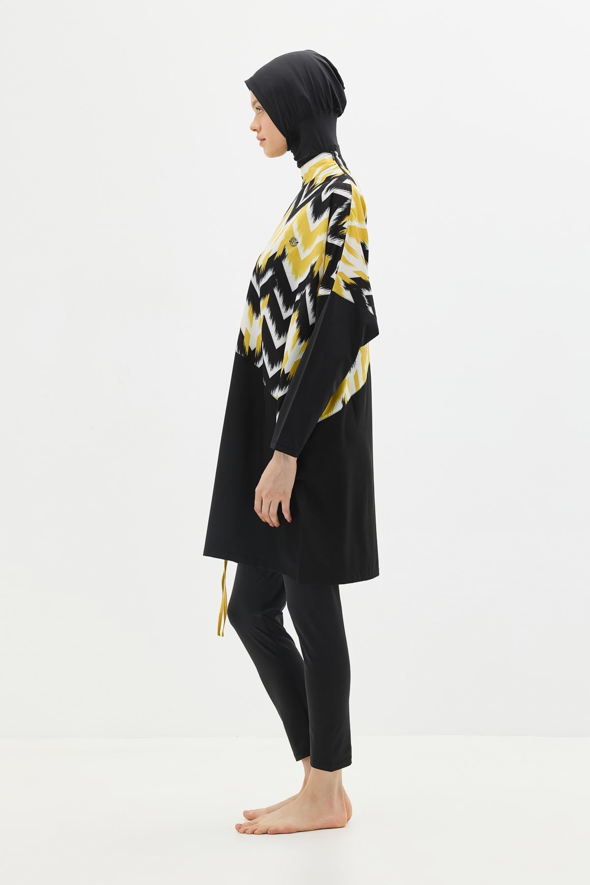 C&City Unisex Yellow - Black Burkinis