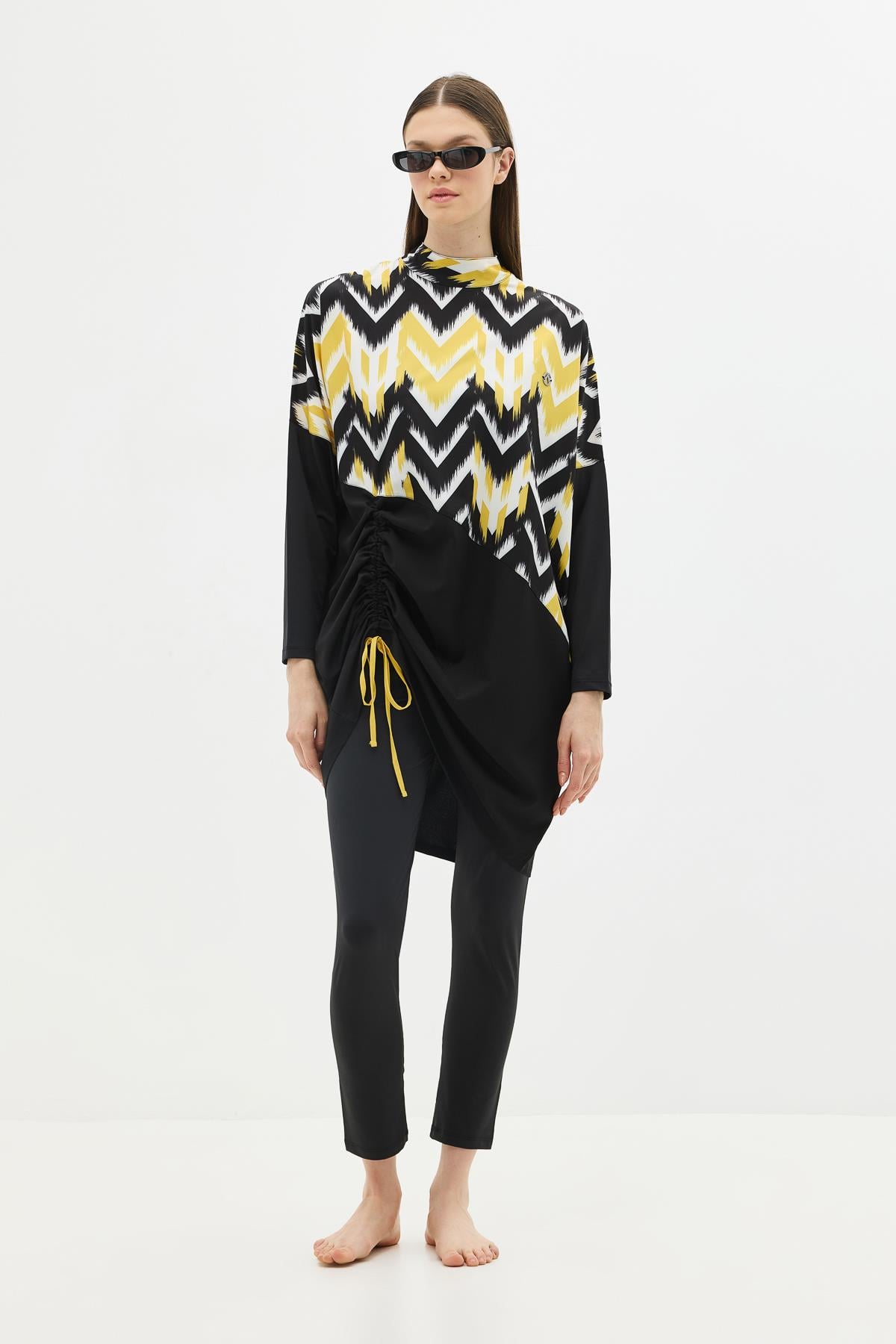 C&City Unisex Yellow - Black Burkinis
