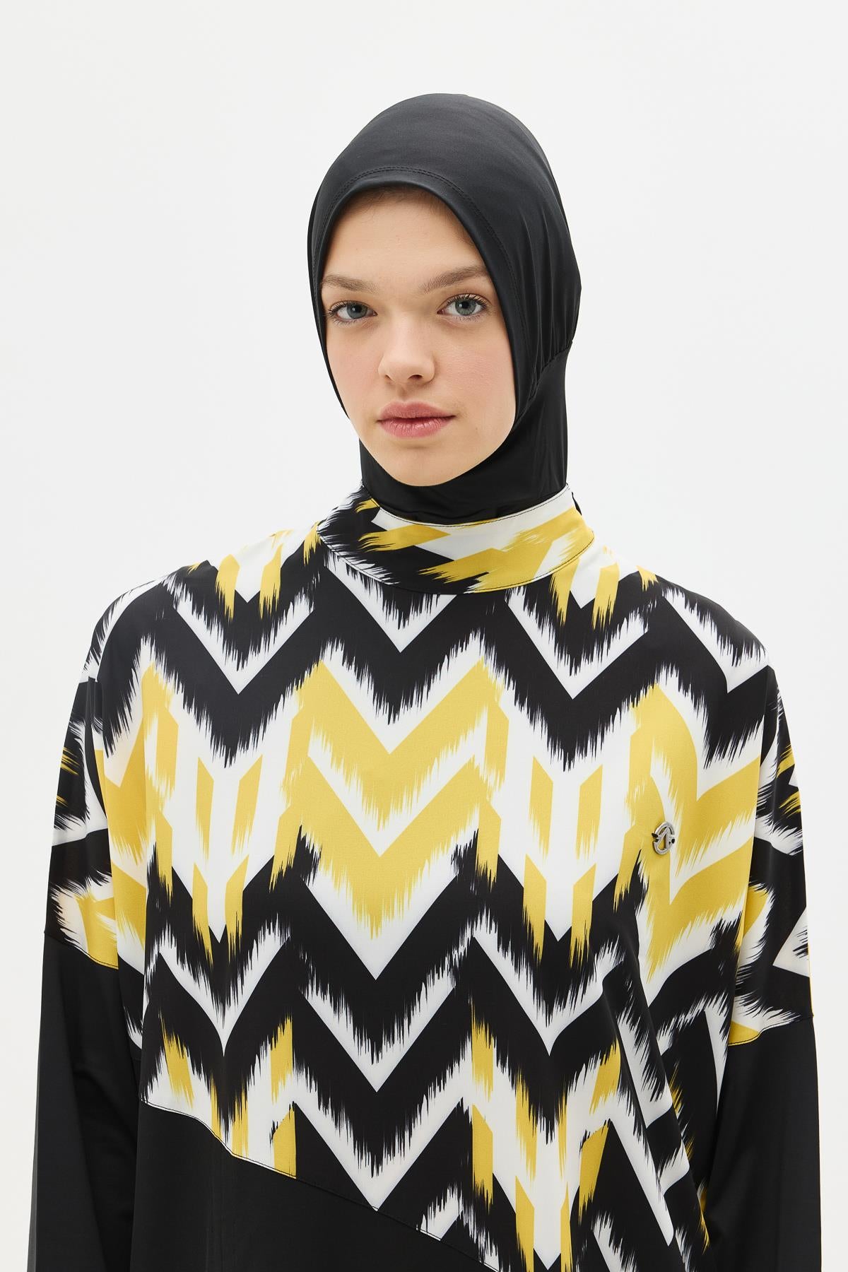 C&City Unisex Yellow - Black Burkinis