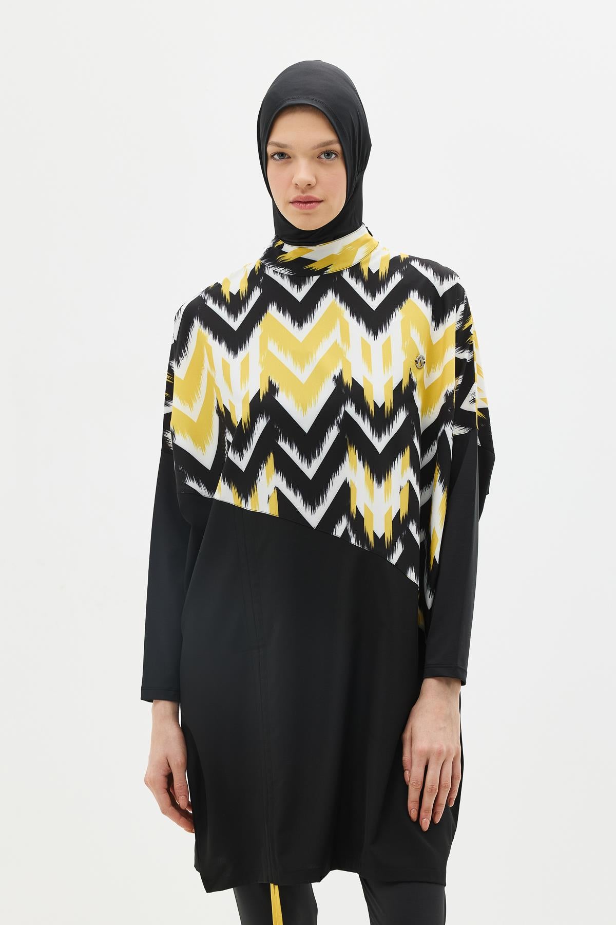 C&City Unisex Yellow - Black Burkinis