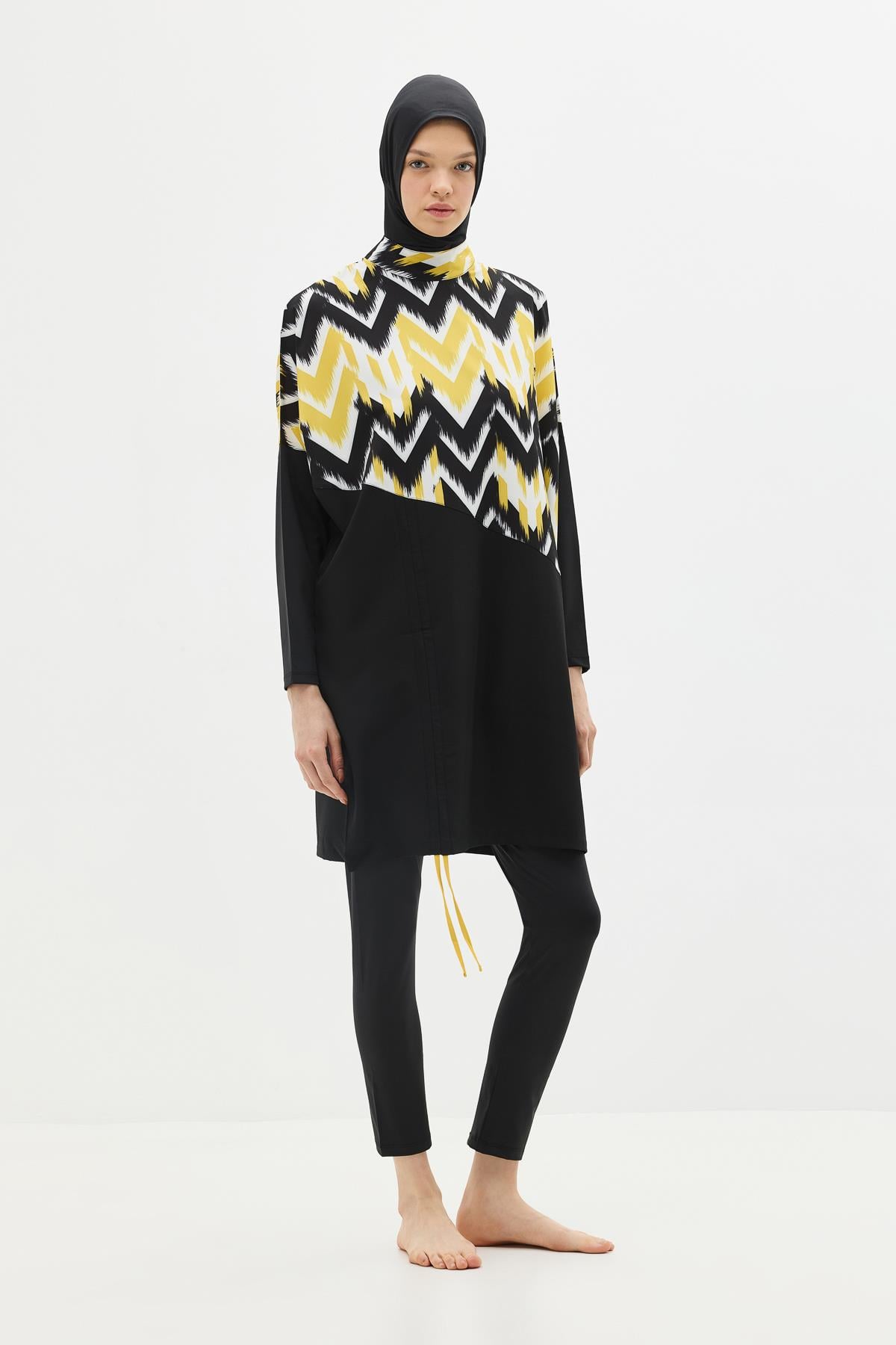 C&City Unisex Yellow - Black Burkinis