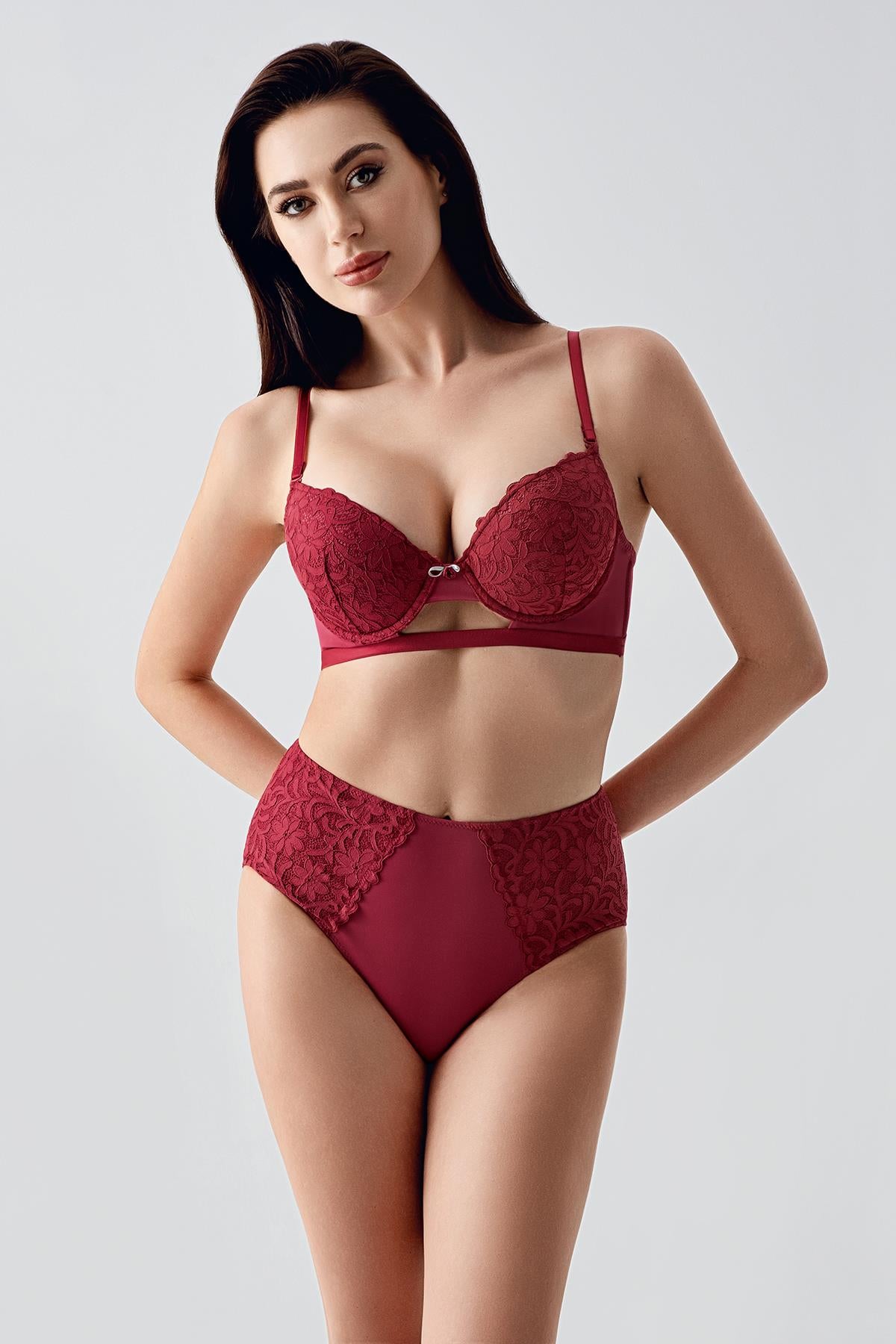 C&City Women Burgundy Bra