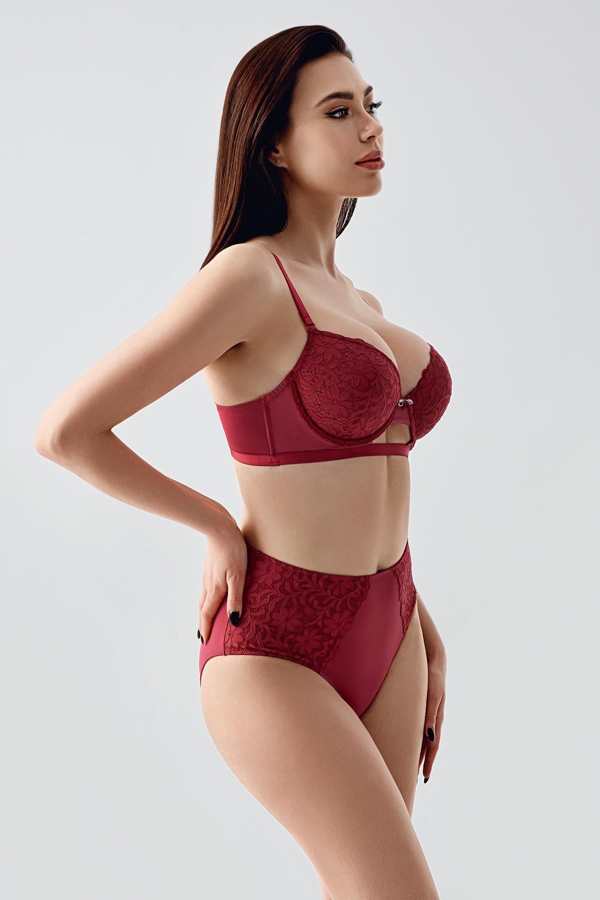 C&City Women Burgundy Bra
