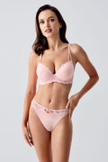 C&City Women Powder Pink Bra