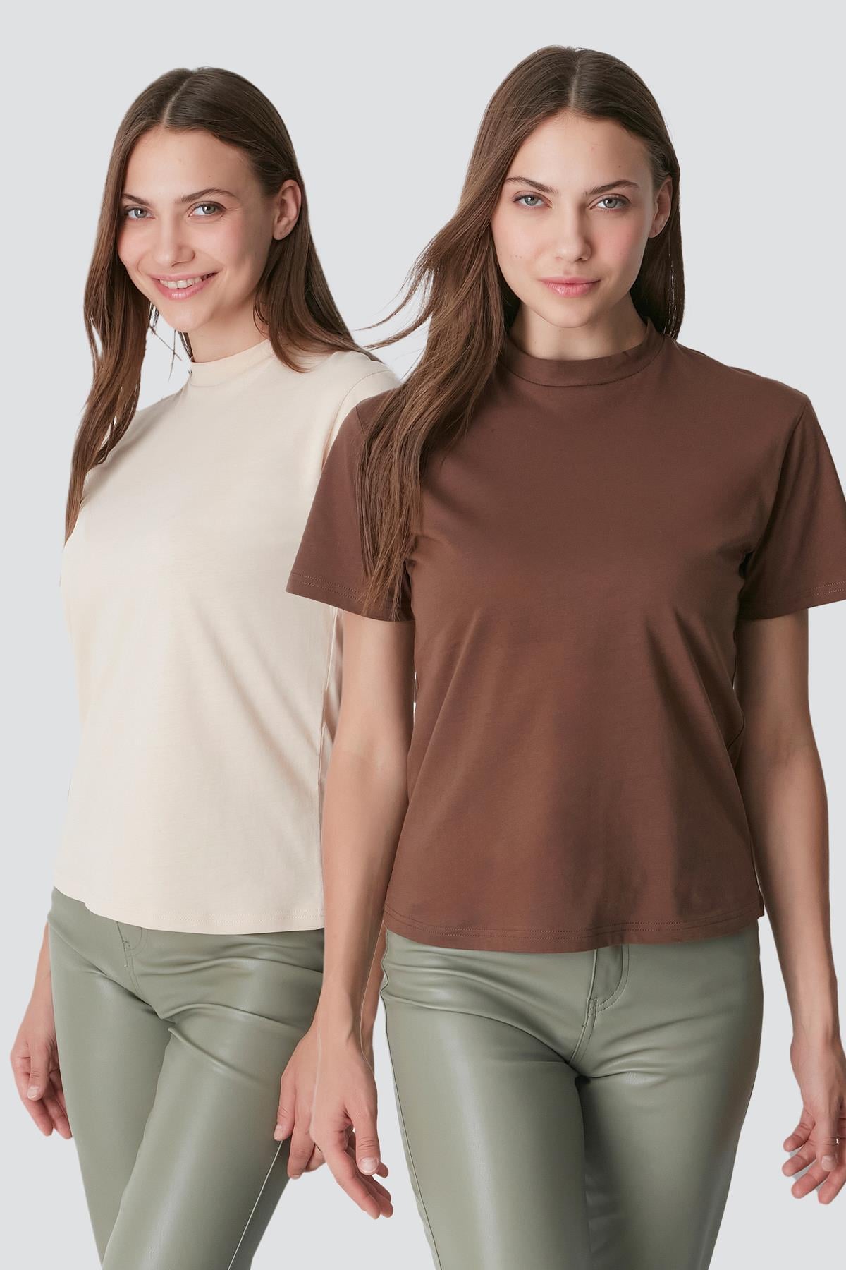 C&City Unisex Beige - Brown Pajamas