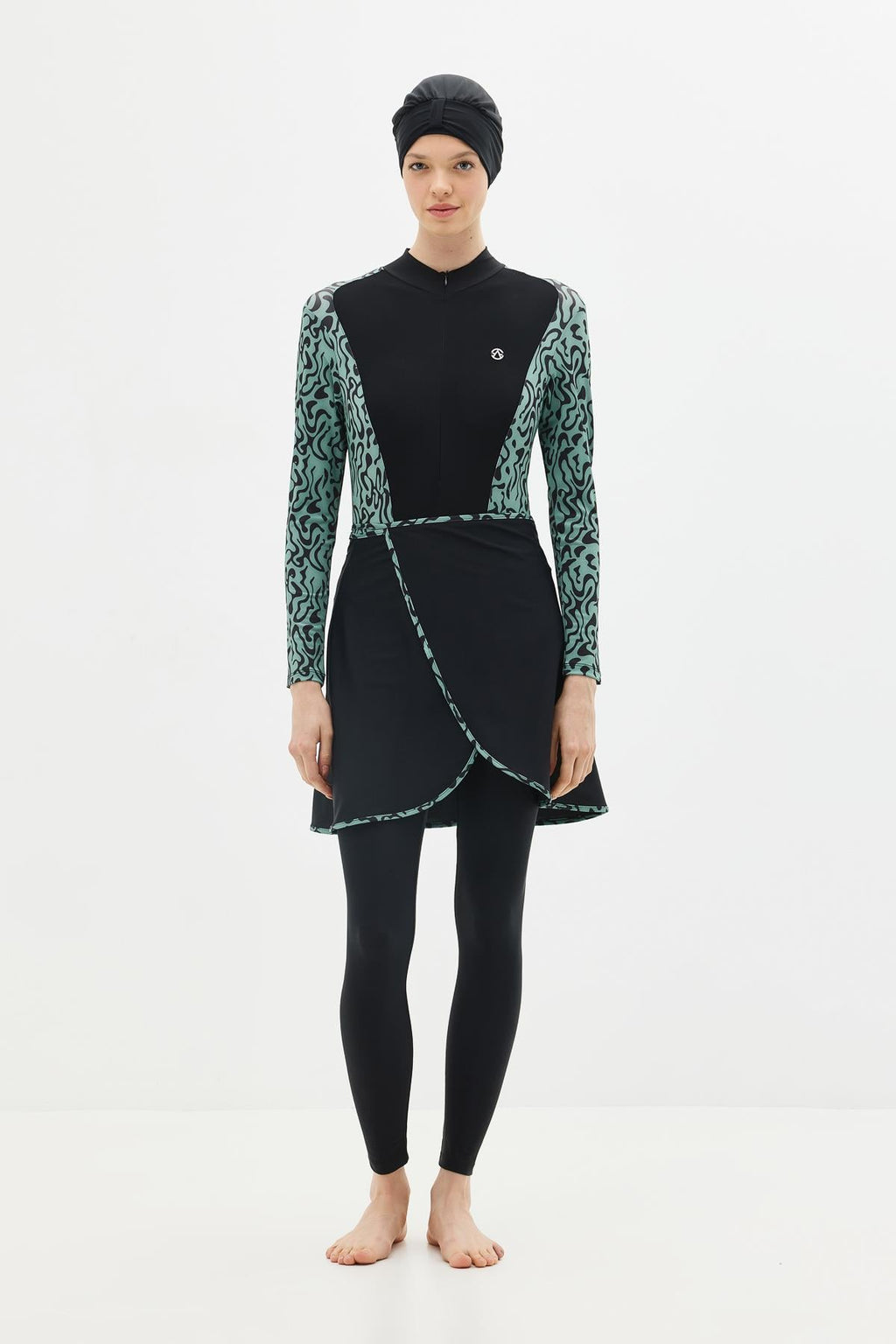 C&City Unisex Green - Black Leggings