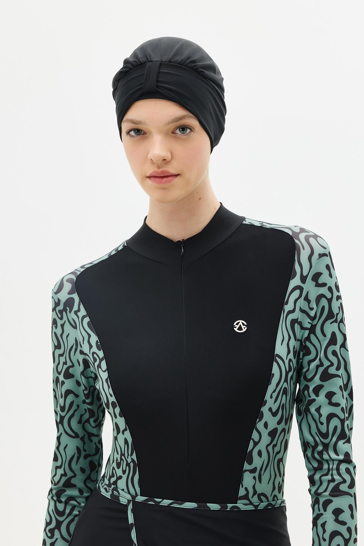 C&City Unisex Green - Black Leggings