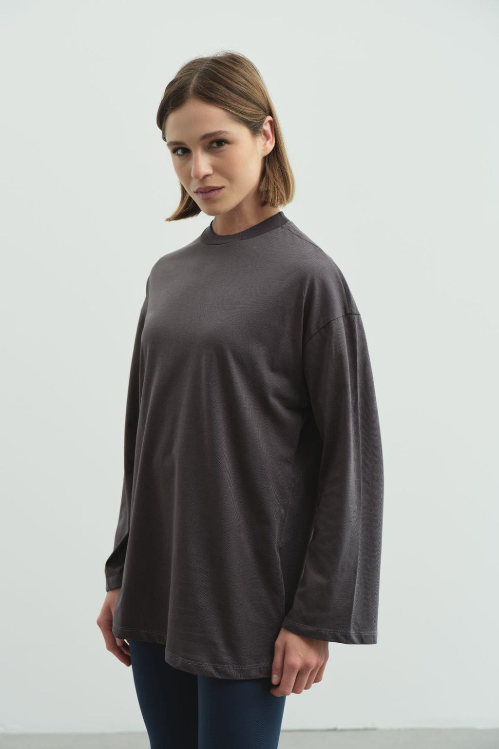 C&City Unisex Smoke Grey - Brown Pajamas