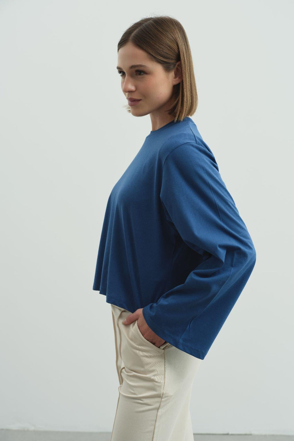 C&City Unisex Indigo Blue - Ecru Pajamas