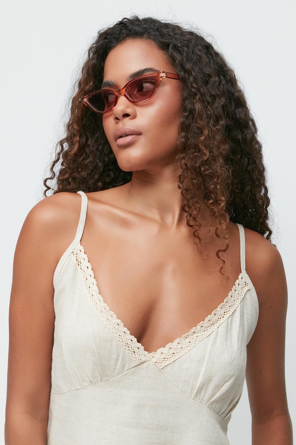 C&City Unisex Beige Camisole