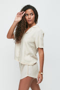 C&City Unisex Beige Shorts