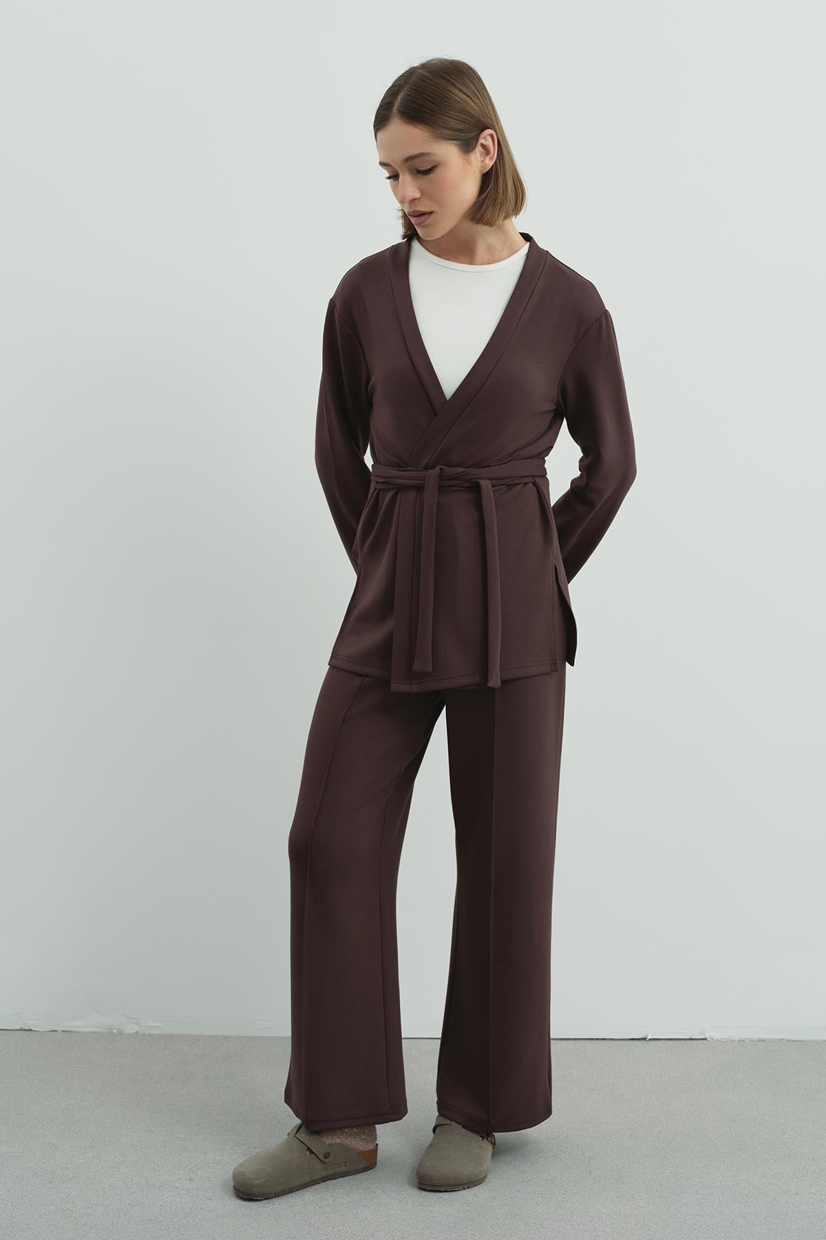 C&City Unisex Brown Pajamas