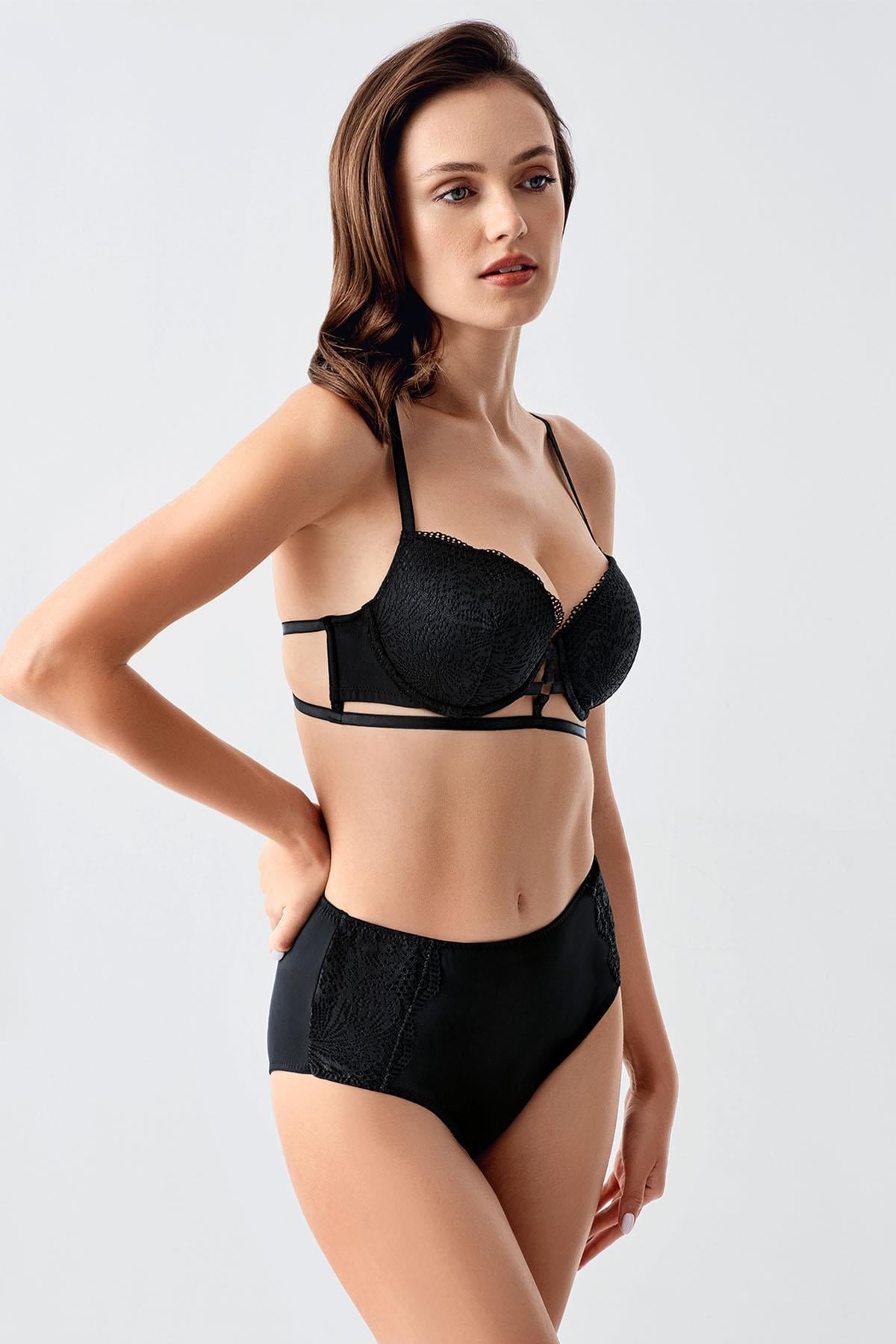 C&City Women Black Bra