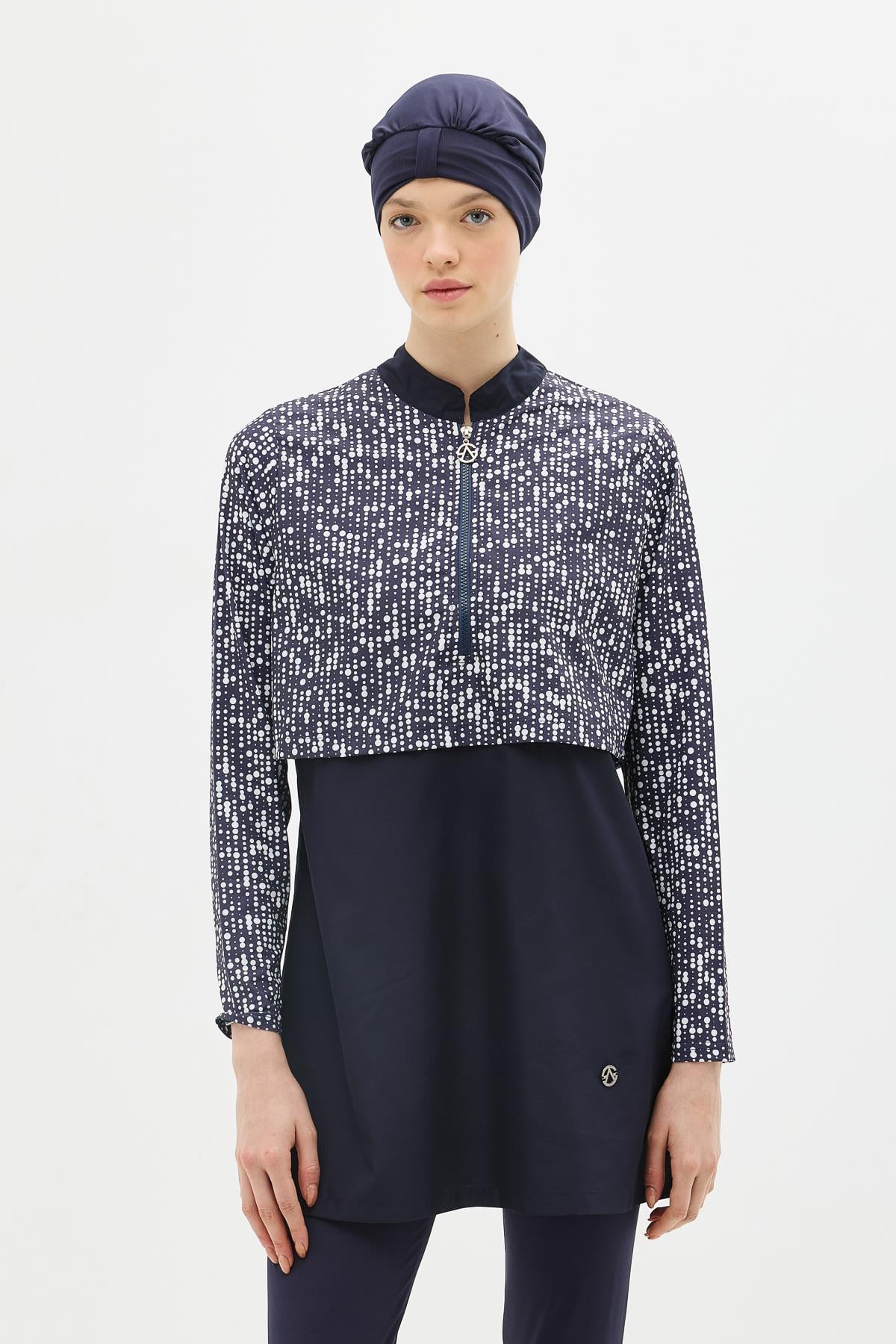 C&City Unisex Navy Blue - White Burkinis
