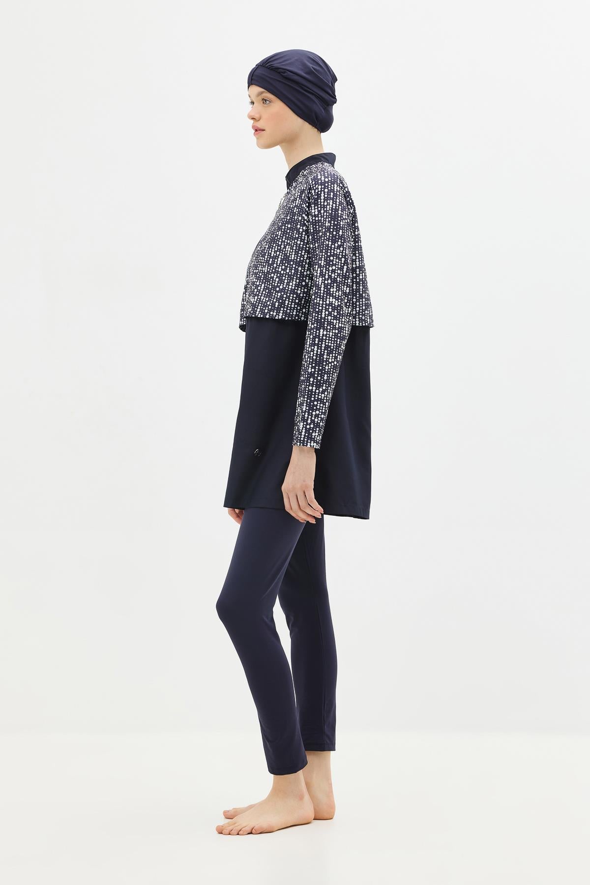 C&City Unisex Navy Blue - White Burkinis