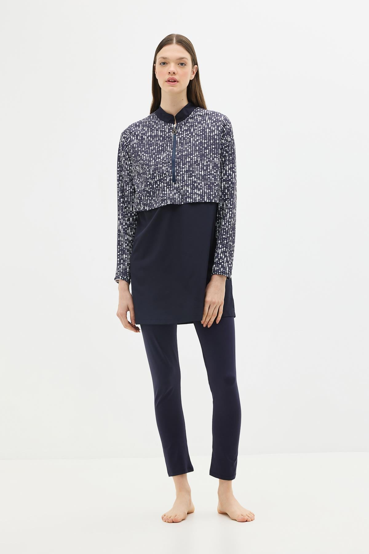 C&City Unisex Navy Blue - White Burkinis