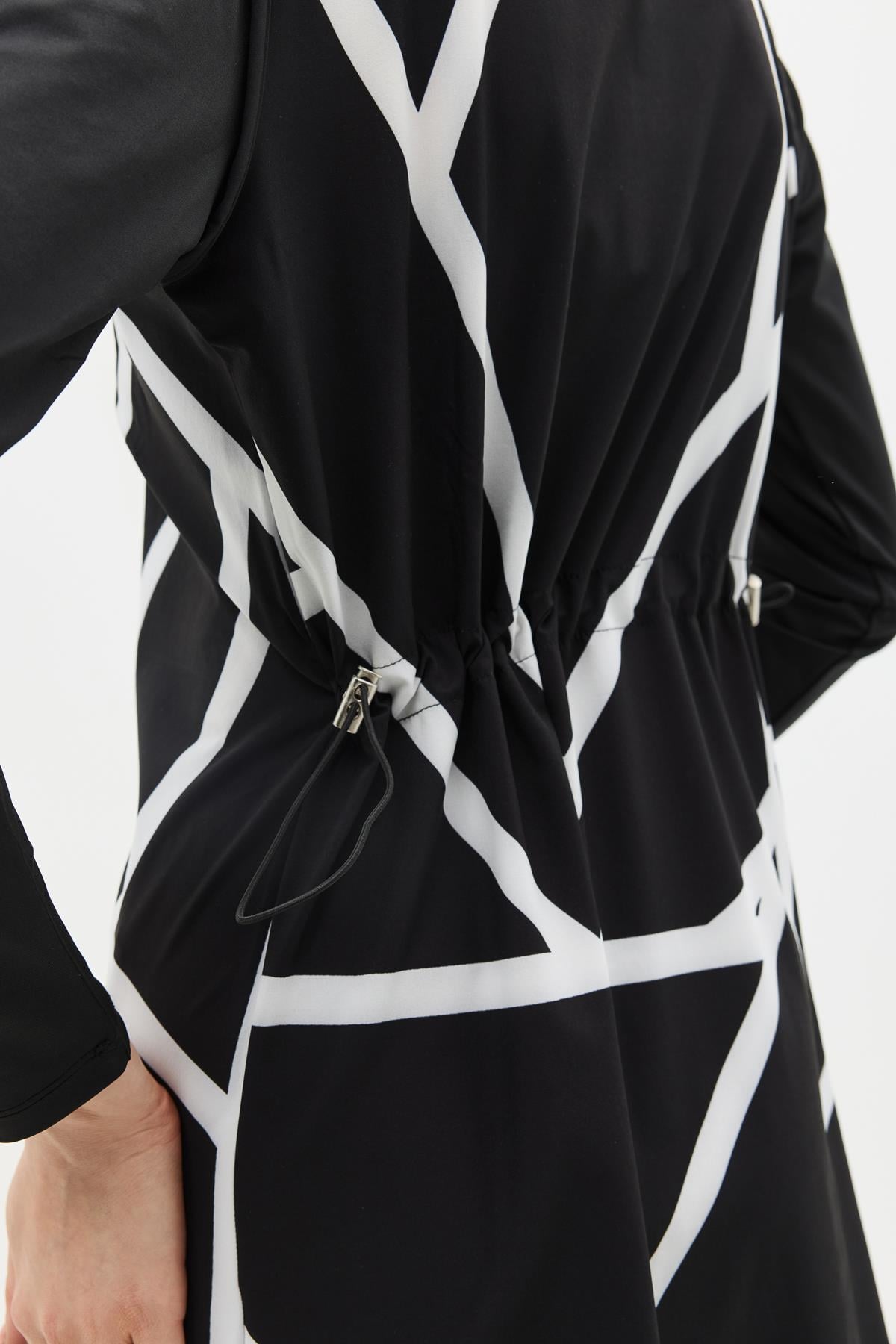 C&City Unisex Black - White Tunic