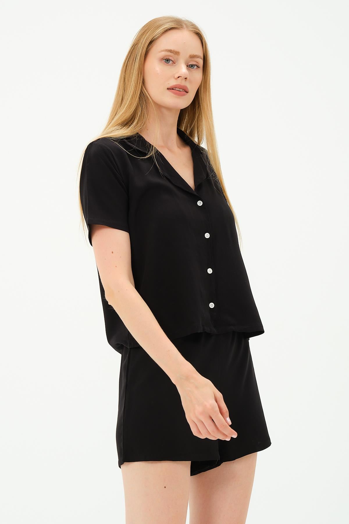 C&City Unisex Black Shorts