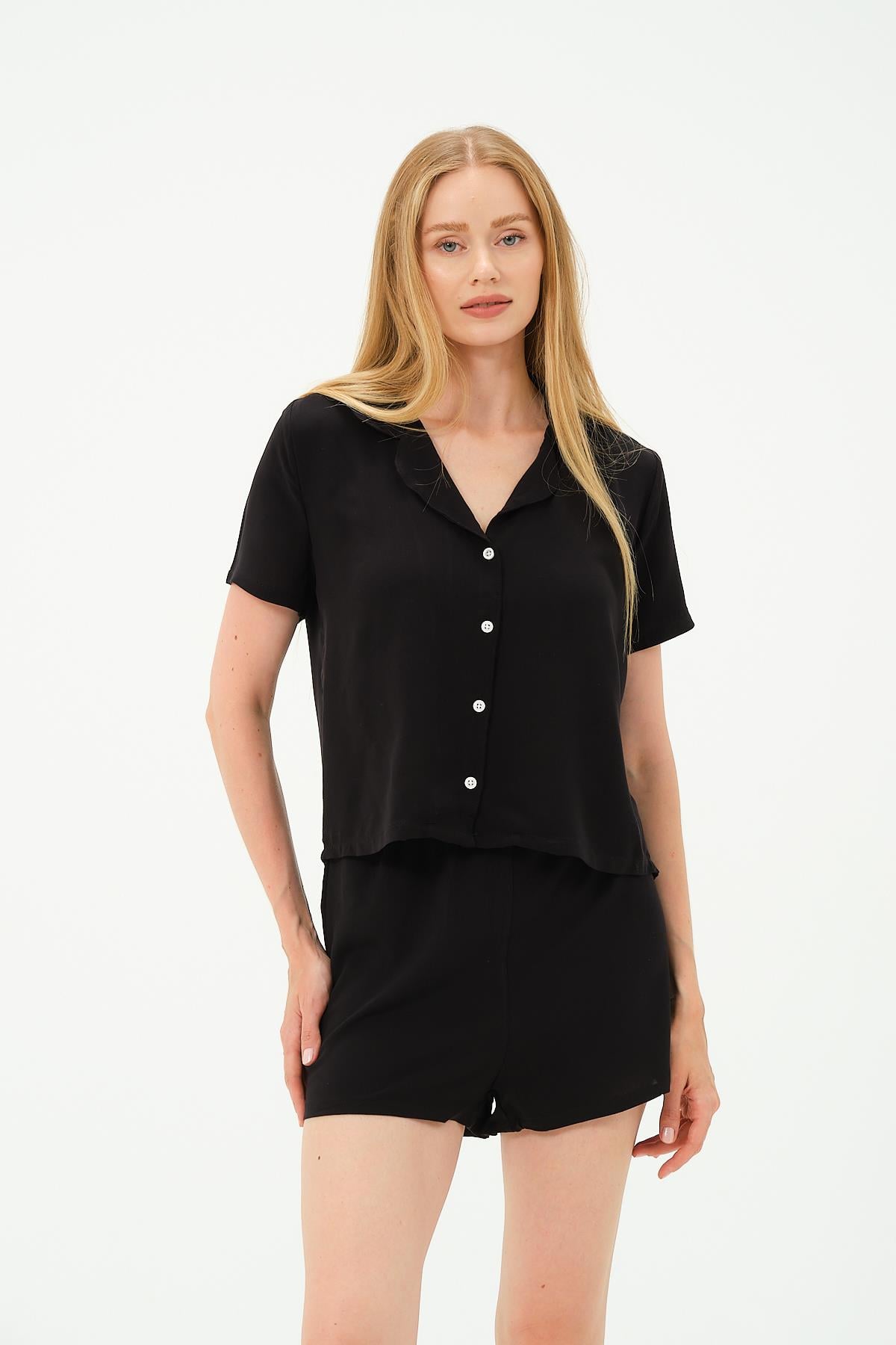 C&City Unisex Black Shorts