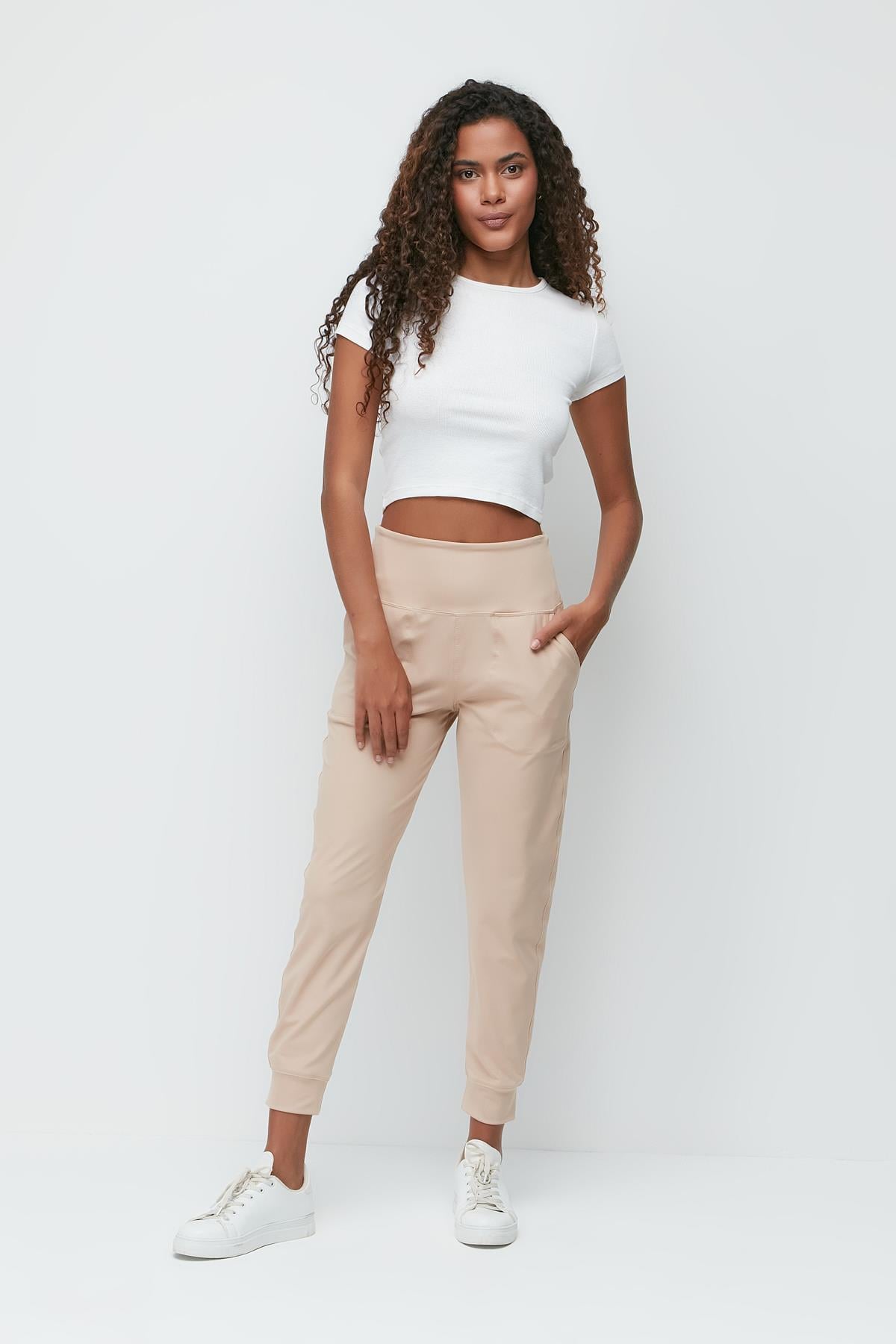 C&City Unisex Beige Tracksuit
