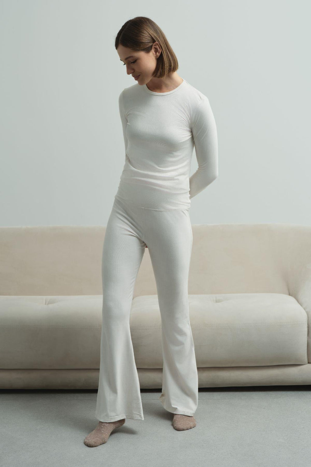 C&City Unisex Beige Pajamas