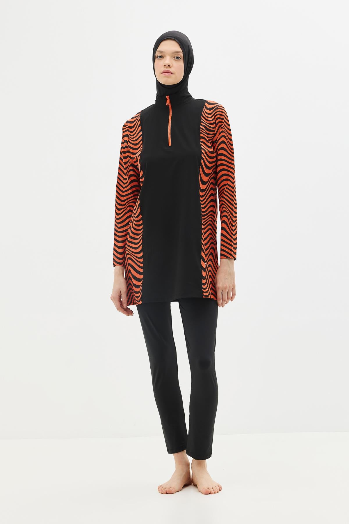 C&City Unisex Tile - Black Burkinis