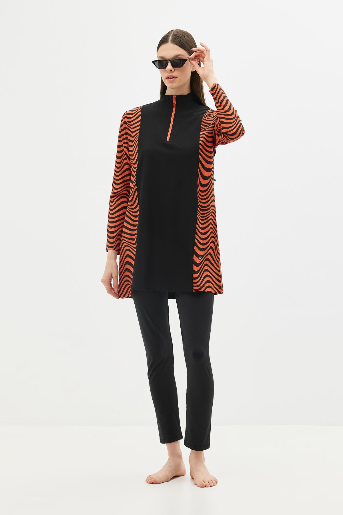 C&City Unisex Tile - Black Burkinis